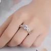 Wedding Rings Fashion Stainless Steel Women Ring Luxury Crystal Zircon Crown Engagement For Accessories Female Jewelry Gift