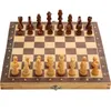 Chess Games Wooden Checker Board Solid Wood Pieces Folding Highend Puzzle Game 230615