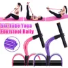 Resistance Bands Indoor Fitness Resistance Bands Exercise Equipment Elastic Sit Up Pull Rope Gym Workout Sport 4 Tube Pedal Ankle Puller XA161A 230615