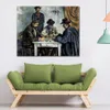 Landscape Canvas Art Card Players Paul Cezanne Handcrafted Oil Painting Unique Style for Entryway