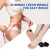 Fotbehandling 2Pair Silikonmassage Magnet Toe Ring Fat Burning Slimming Women For Weight Lossa Fast Body Face Care Anti Cellulite Tool 230615