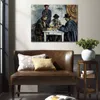 Paysage Toile Art Joueurs De Cartes Paul Cezanne Fabriqué À La Main Peinture À L'huile Style Unique Pour L'entrée