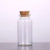 Clear Glass Bottle with Corks Vial Glass Jars Pendant Craft Projects DIY for Keepsakes 30mm Diameter Ptusf