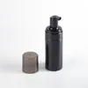 Schwarze Pumpflaschen aus Kunststoffschaum, 100 ml, 120 ml, 150 ml, 200 ml, BPA-frei, mit transparent-schwarzem Deckel zum Aufschäumen von Seifenschaum Akpbq