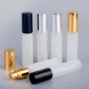 100pcs 5 ml 10 ml pusta butelka z sprayem dla perfum przenośne puste pojemniki kosmetyczne z pompą aluminiową xxfnh