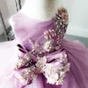 Vestidos de menina rosa vestido de princesa vestido de renda bufante vestido de flor menina manga bonito vestido de aniversário vestido de festa de casamento vestido de bebê 230615