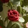 Decorative Flowers Rose Artificial Garland Romantic Wedding Home Decoration Silk Flower String Wall Hanging Vines Party Table Accessories