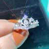 90% скидка короны лаборатория Diamond Cz Ring Ring 925 Стерлинговые обручальные кольца обручальные кольца для женских украшений для свадебного шарма