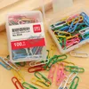 PCS/Box Metal Paper Clips Candy Color Coloring Supplies Supplies Student Cute Stationery