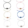 Handmade Crystal Quartz Druzy Bracelet New Arrival Colorful Natural Stone Rope Bracelets Bangles for Women Summer Beach Jewelry