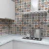 Vägg klistermärken golv självadhesivt badrum kök kakel dekorativ vattentät nonsslip tjock bärresistent 230616