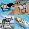 Vestuário para cães Colete salva-vidas à prova de rasgos Colete salva-vidas com alça de resgate Roupa de banho de segurança para animais de estimação Piscina Praia Remo 230616