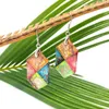 Stud Küpeler Doğal Taş Vintage Serançlar İmparatorluk Deniz Tortu Altıgen Takılar Songon Küpe Kadınlar Reiki Takı Hediyeleri