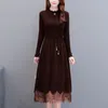 Casual Dresses Fairyshely spetströja klänning 2023 Plus Size Autumn Winter Warm for Women Ribbed Sticked Office Lady Pullover