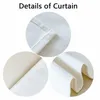 Curtain Nordic Music Notes Door Simple Lines Bedroom Living Room Partition Kitchen Bathroom HalfCurtain Hanging Noren 230615