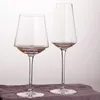 Plakalar Avrupa Cam Setleri Şampanya Şarap Kupası Yemek Takımı Seti El Kısa Stil Yaldızlı Stripe Western Roves Sofra Takımı