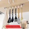 Hooks Gabgets Cupboard 6 Hook Home Organizer Storage Rack Pantry Chest Tools Towels Hanger Wardrobe Towel Shelf