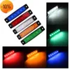 Ny 1 st 12-24V lastbilssida VARNING LIGHT 6 LED MUTICOLOR VATTOSKT BIL BRED LAMP Trailer Bus Van Signal Marker BULB