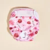 Dog Apparel Durable Breathable Bright Color Flower Printing Pet Menstrual Diaper Convenient Pants Accessories