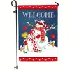 1PC, Winter Welcome Snowman Garden Flag - dwustronne dekoracje na zewnątrz, design śnieżny 12 x 18 cali w