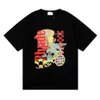 T-shirts pour hommes Top artisanat Rhudes Summer Fashion Designer Rhude Beauty Vision poursuit le plaisir Joyride pur coton à manches courtes en vrac T-shirt pour hommes et