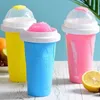 Outils de crème glacée Magic Slushy Maker Beker Summer Squeeze Jus fait maison Bouteille d'eau QuickFrozen Smoothie Tasses de sable Pincez Refroidissement rapide 230615