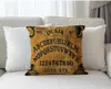 CushionDecorative Dillow Throw Cover Case Vintage Retro Ouja Design Design Cotton Linen Coashion для Couchsofakicchencarboy Gilrs 230615