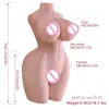 AA Sex Dolls Realistic TPE Adult Love Toy For Men Male Vagina Anal Dual Channel for Soft Breast Female Torso