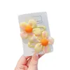 Hårtillbehör 2st Clips for Girls Snap Pins Söta baby Barrettes Flower Shaped Hairn Pins Fashion Headwear Jewelry Gift