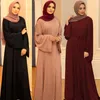 Ethnic Clothing Middle East Muslim Women's Wear Arabic Robe Solid Color Plus Size Dress Abaya