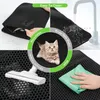 Łóżka kota Mata Mata podwójnie warstwowa skóra bez poślizgu Składana podkładka piasek toaleta Wodoodporna czyste koty