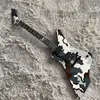 Custom Shop Ltd Snake Byte James Hetfield Signature Camo Electric Guitar 9V Battery Box ، CHANE EMG Pickups ، Black Hardware