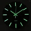 Wall Clocks 4cvss Easy To Read Quartz Bedroom Non Ticking Home Decor Silent Living Room Wooden Luminous Clock Glow In Dark Hallway