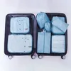 Opbergzakken 8 stks/set Organizer Bag Handige Opvouwbare Carry On Packing Cubes Pouch Wasbaar