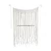 Andra heminredning Tassel Door Curtain Marocko Rame Wall Hanging Nordic Woven Tapestry Hanger Boho Art Window Drop Delivery Garden DHQA1