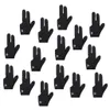 Аксессуары для бильярда, 15 шт., профессиональный черный бильярдный кий для снукера, 3 перчатки с тремя пальцами, левая и правая рука 230615