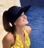 Полиамидные солнцезащитные защиты широкая края сунхат женщины на открытом воздухе Летняя шляпа Открытая вершина Полая шапка для взрослых солнцезащитные шляпа
