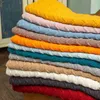 Blanket Textile City Home Decorate Sofa Throw Blanket Nordic Knitted Cashmere Thickened Bedspread Solid Noontime Warm R230616