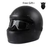 Motorcykelhjälmar Personlig racing Full Face Helmet Capacete de Moto Riding Cascos S M L XL XXL MATTE SVART