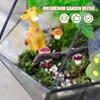 Decoratieve bloemen 80 PCS Paddestoelbeelden Outdoor Lawn Garden Fairy Figurine Mini Figurines snuisterijen Ornament