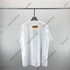 23SS designer Mens Tees Polos T shirt de luxo verão bolso pu t shirts masculina carta impressão manga curta camiseta de algodão feminina preto branco Tops casuais tee XXXL