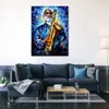 Abstract Portrait Canvas Art Sonny Rollins II Handmaderad modern målning för familjerumsdekor