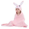 Serviette Mignon Dessin Animé Bébé Polyester Bain Enfants Doux Absorbant Plage S Robe À Capuche