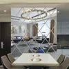 Wall Stickers 173258pcs 3D Mirror Acrylic Triangles Selfadhesive DIY Diamonds Home Decor adesivo de parede 230615