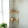 Hooks Hanging Corner Shelf Heavy Duty Round Beads Boho Style Wall Flower Pot Storage Rack