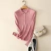 Women's Knits Naizaiga 100 Cashmere Square Collar Slim Fine Yarn Simple Pit Knit Sweater Solid Thin Women Spring Autumn Pullovers ZRFS314