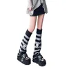 Femmes Chaussettes Sequin Star Knit Stripe Manches Larges Botte Poignets Couverture Pour Streetwear