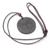 Pendentif Colliers Mode Rétro Rune Amulette Puissance Pierre Collier Hommes Et Femmes Quotidien Décontracté Charme Accessoires Souvenir Cadeau