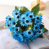 Dried Flowers Cheap Artificial Silk Daisy DIY Autumn Wedding Family Garden Decoration Christmas Fake Bridal Bouquet Supp