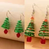 Dangle Oorbellen Mode Eenvoudig en Veelzijdig Kerstboom Spiraal Niche Ontwerp Persoonlijkheid Geometrisch Straat S Dames Temperament